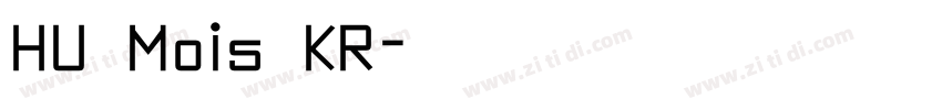 HU Mois KR字体转换